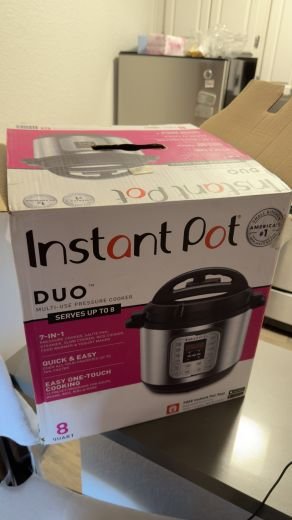 Instant Pot IP-DUO60 6 qt. 7-in1 Electric Pressure Cooker - Black/Silver